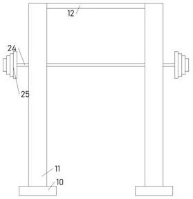 Barbell protection device capable of being automatically stuck