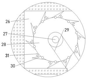 Barbell protection device capable of being automatically stuck