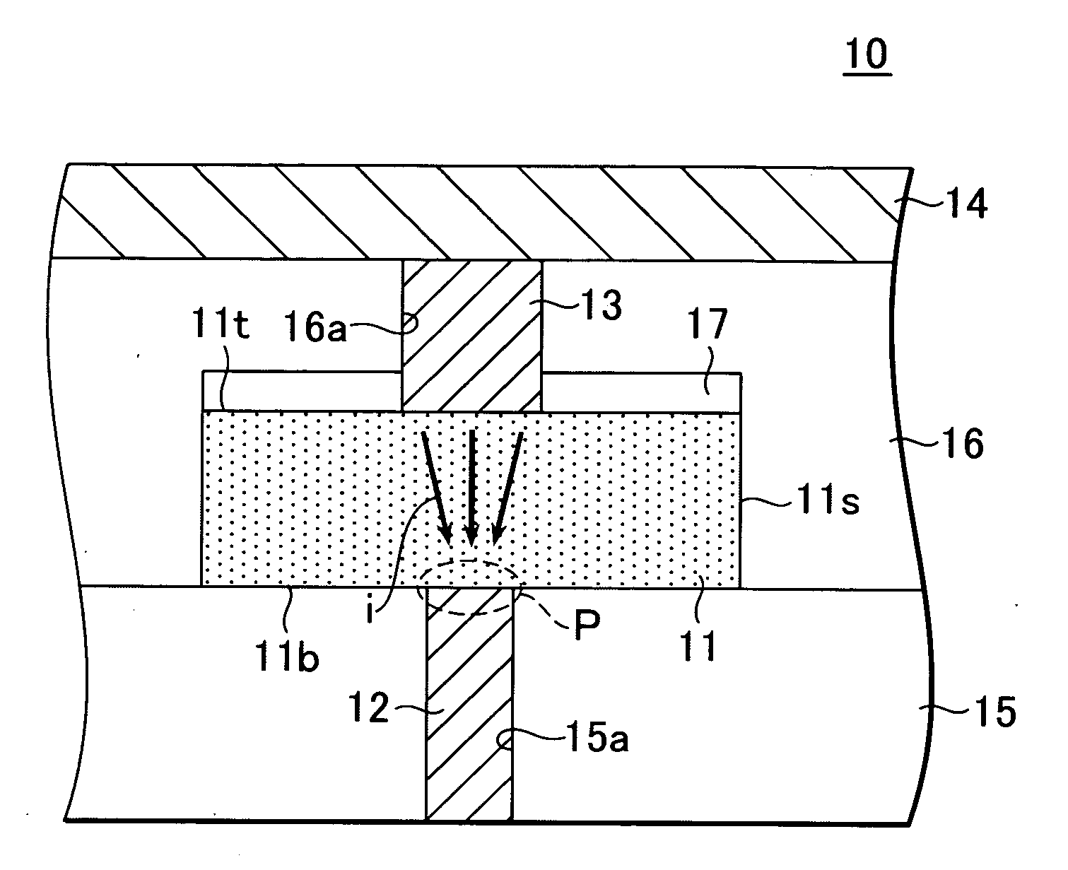 Electrically rewritable non-volatile memory element and method of manufacturing the same