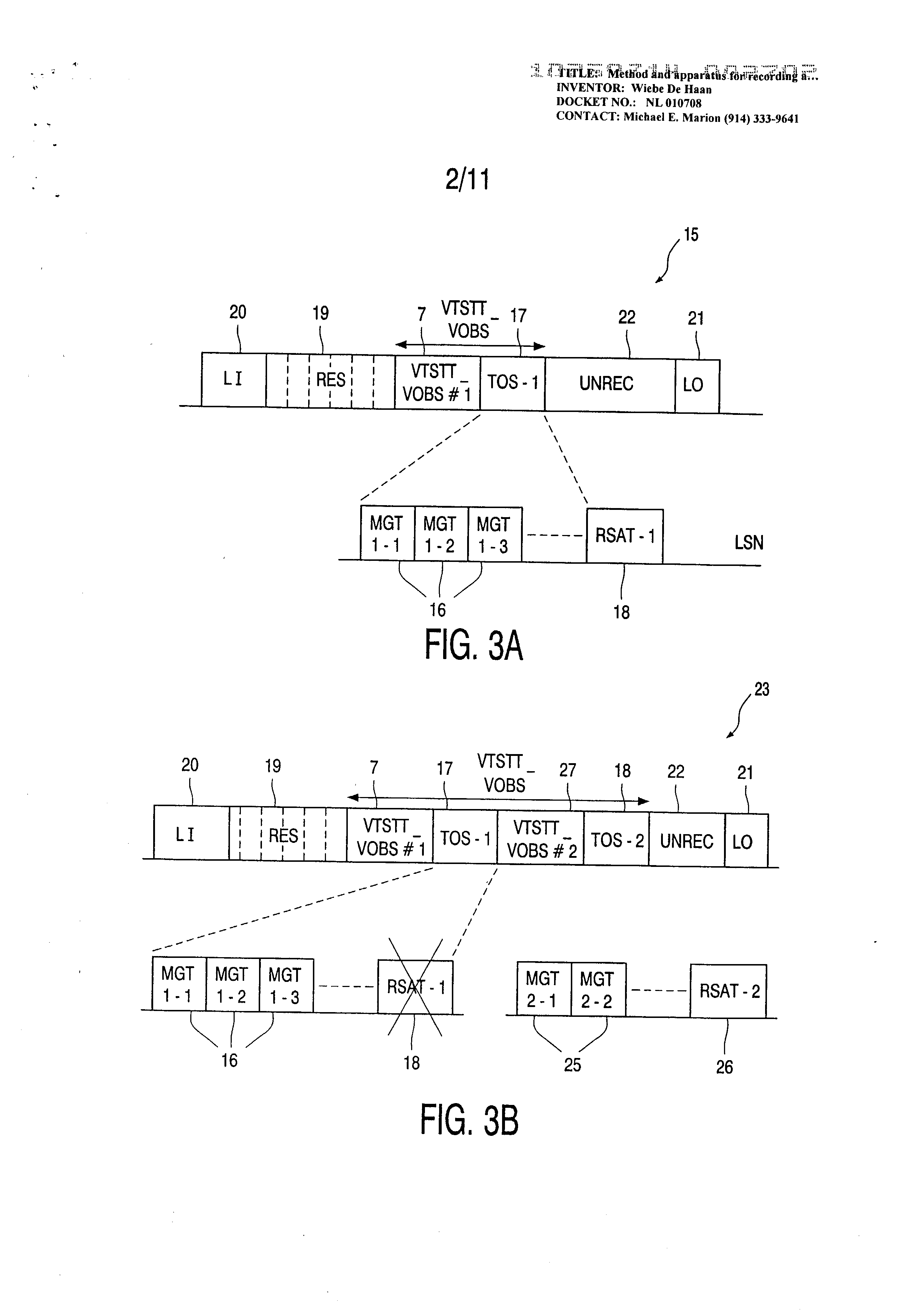 Method and apparatus for recording a digital information signal