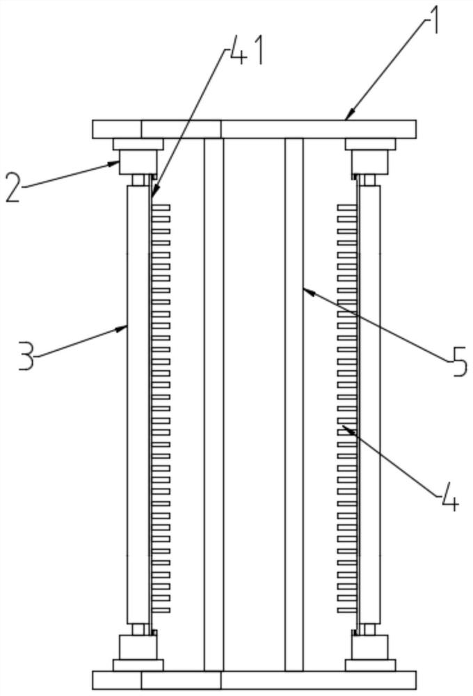 Flower basket structure of solar cell slice