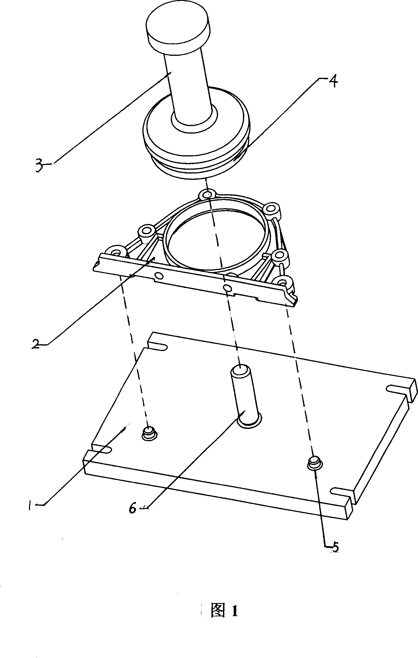 Tool for pressed assembling of rear oil seal of carnkshaft of engine