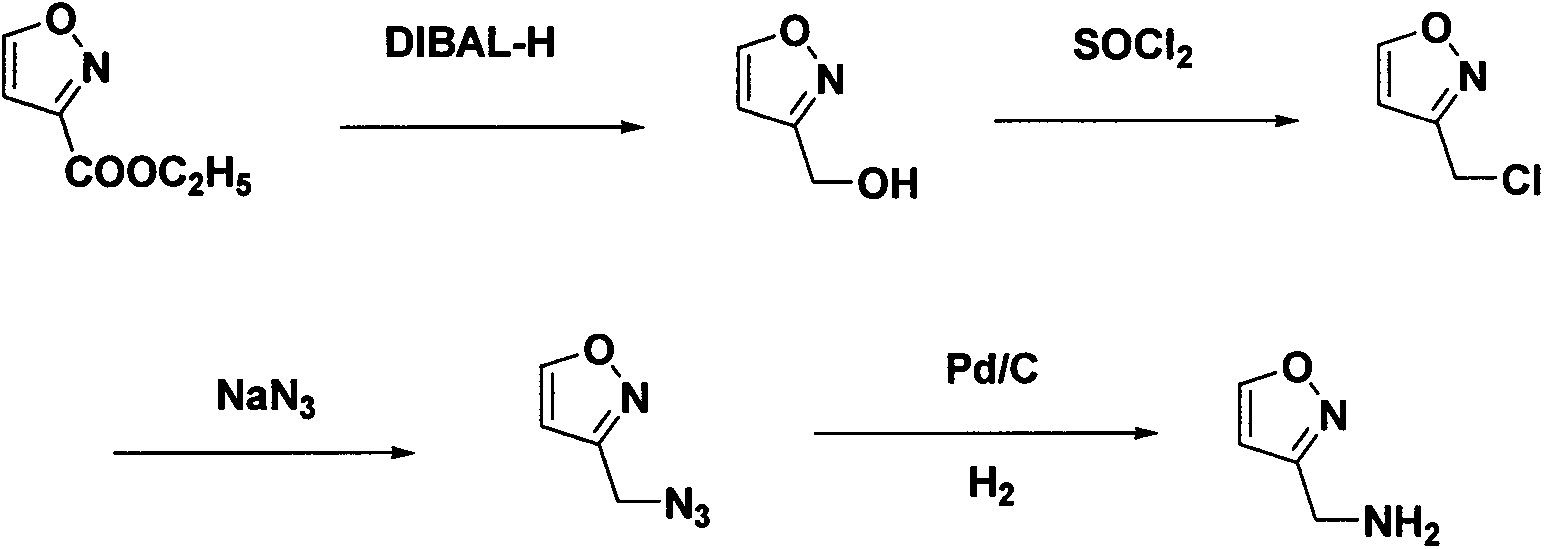 Synthetic method of 3-aminomethyl-isoxazole hydrochloride