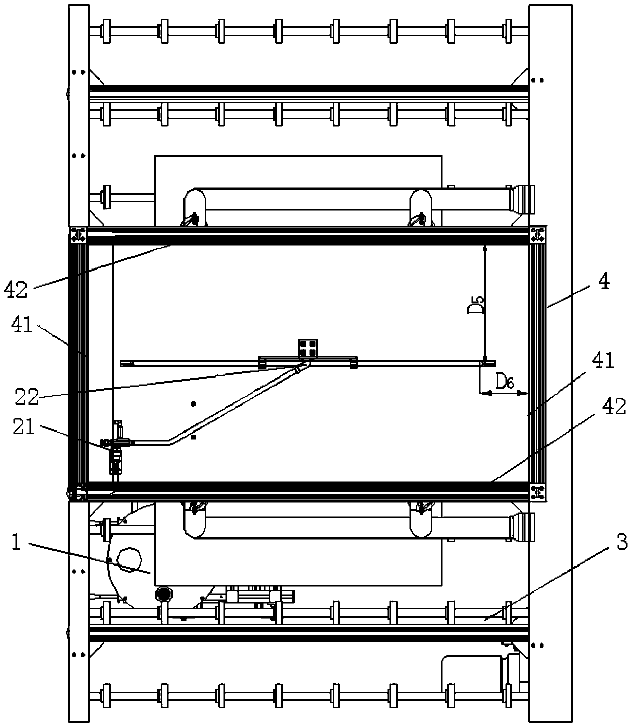 A glass dusting system