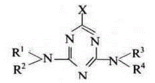 Synthesis method of s-triazine clean-series weedicide