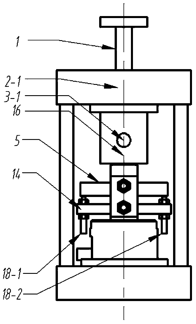 Comprehensive experiment table for measuring normal and tangential contact rigidity of mechanical junction surface