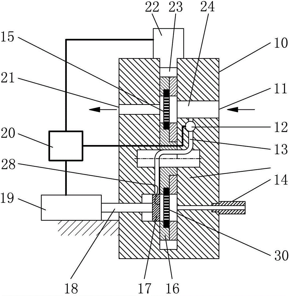 Filter device of automatic-deslagging plastic film extruder