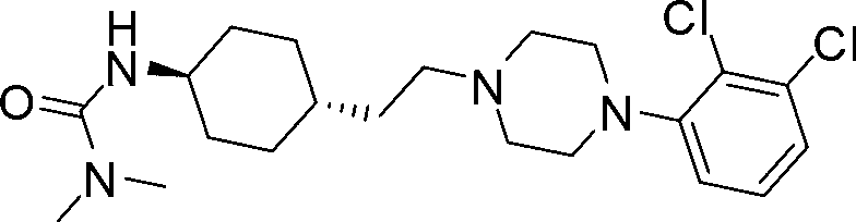 Cyclohexane amine compound and application of cyclohexane amine compound as anti-schizophrenia medicine