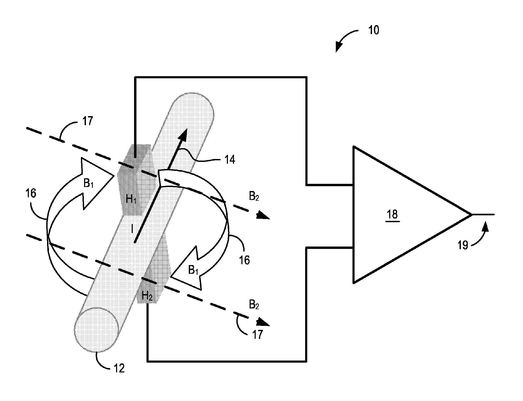 Integrated Anti-differential current sensing system