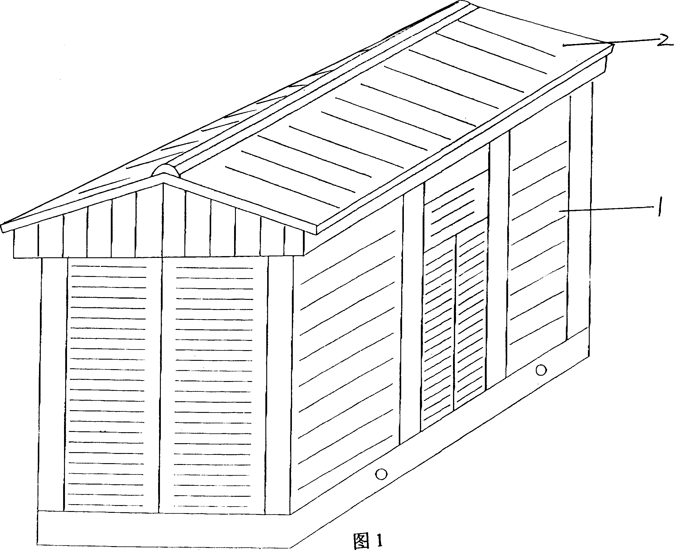 Processing method for assembling non-metal box transforming station case