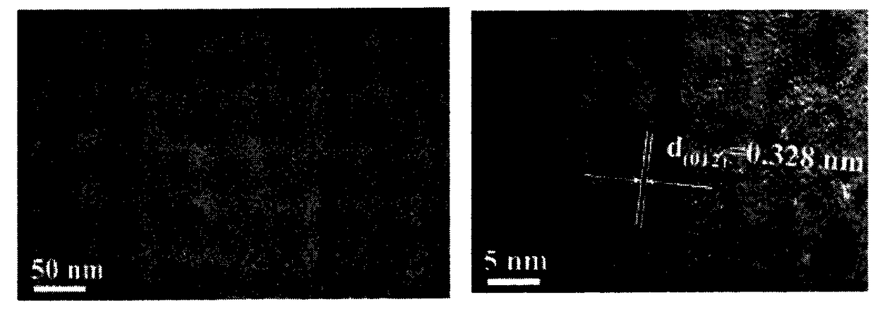 Preparation method and application of carbon loaded bismuth nanoparticle catalyst