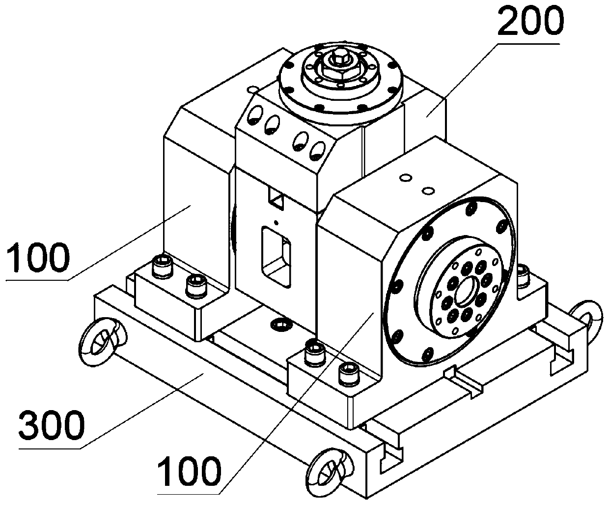 Four-dimensional motion separation mechanism applied to bearing test