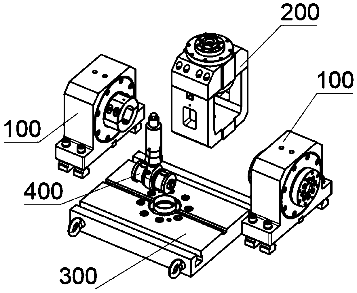 Four-dimensional motion separation mechanism applied to bearing test