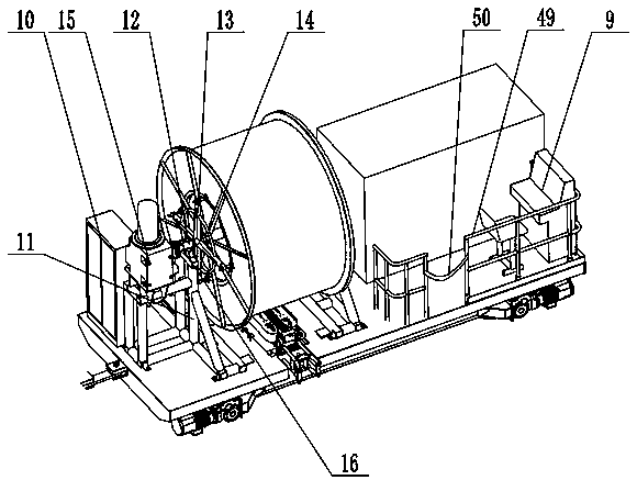 Cable laying equipment for urban rail transit