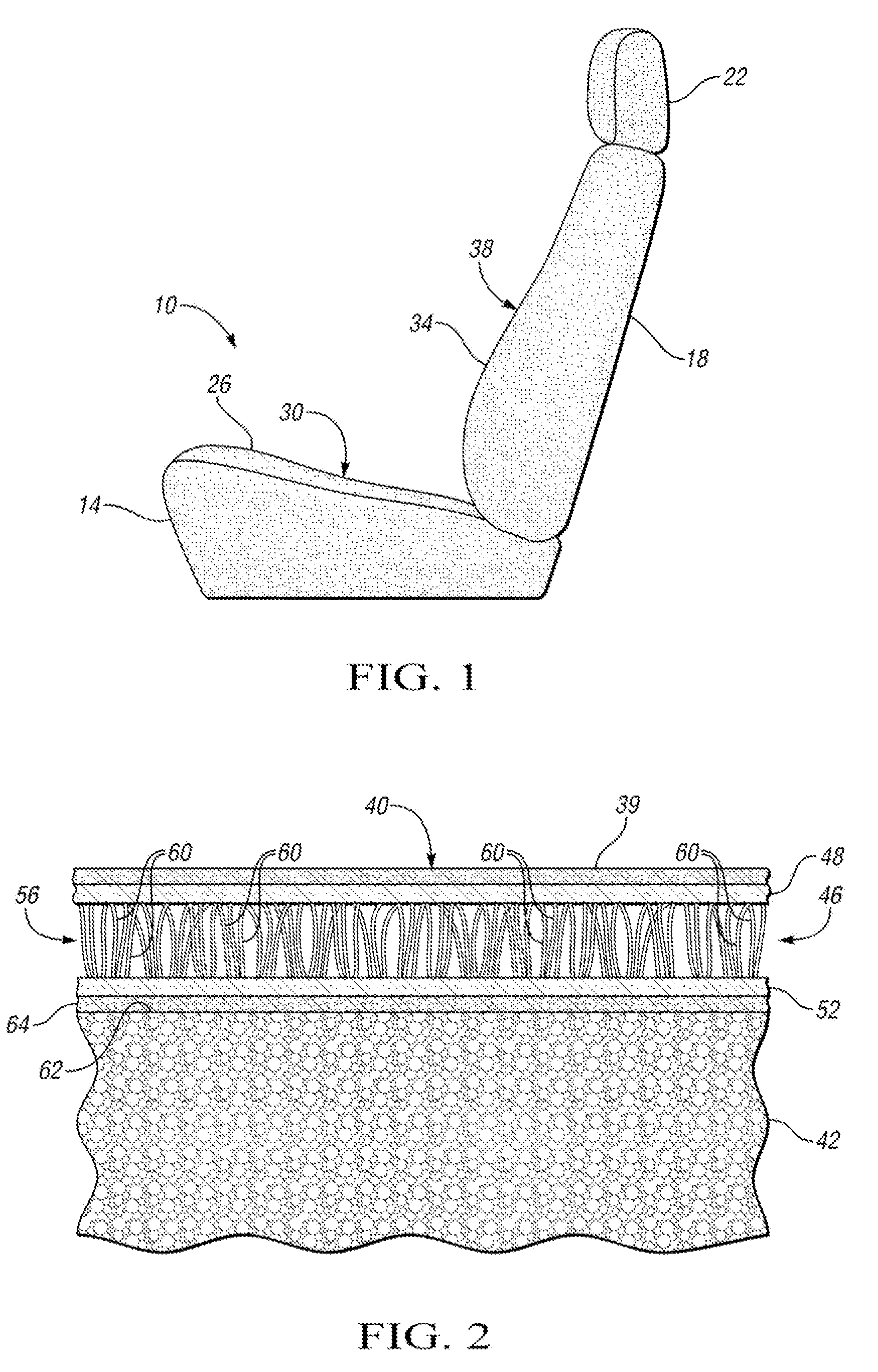 Vehicle seat construction