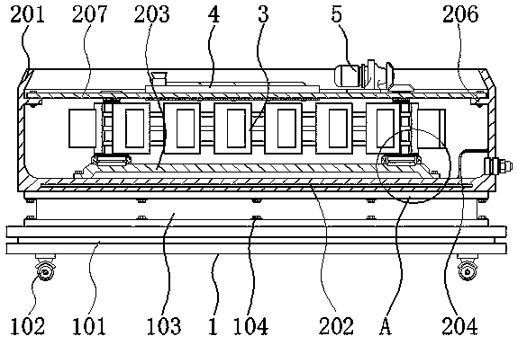 Liquid soaking device for facial mask processing