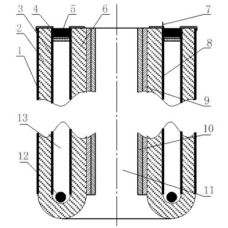 Concentric-circle vacuum photo-thermal photoelectric conversion glass tube