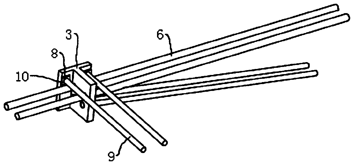 Fabricated building prefabricated steel reinforced concrete end column-beam joint prestressing tendon interlaced tension anchoring structure and construction method