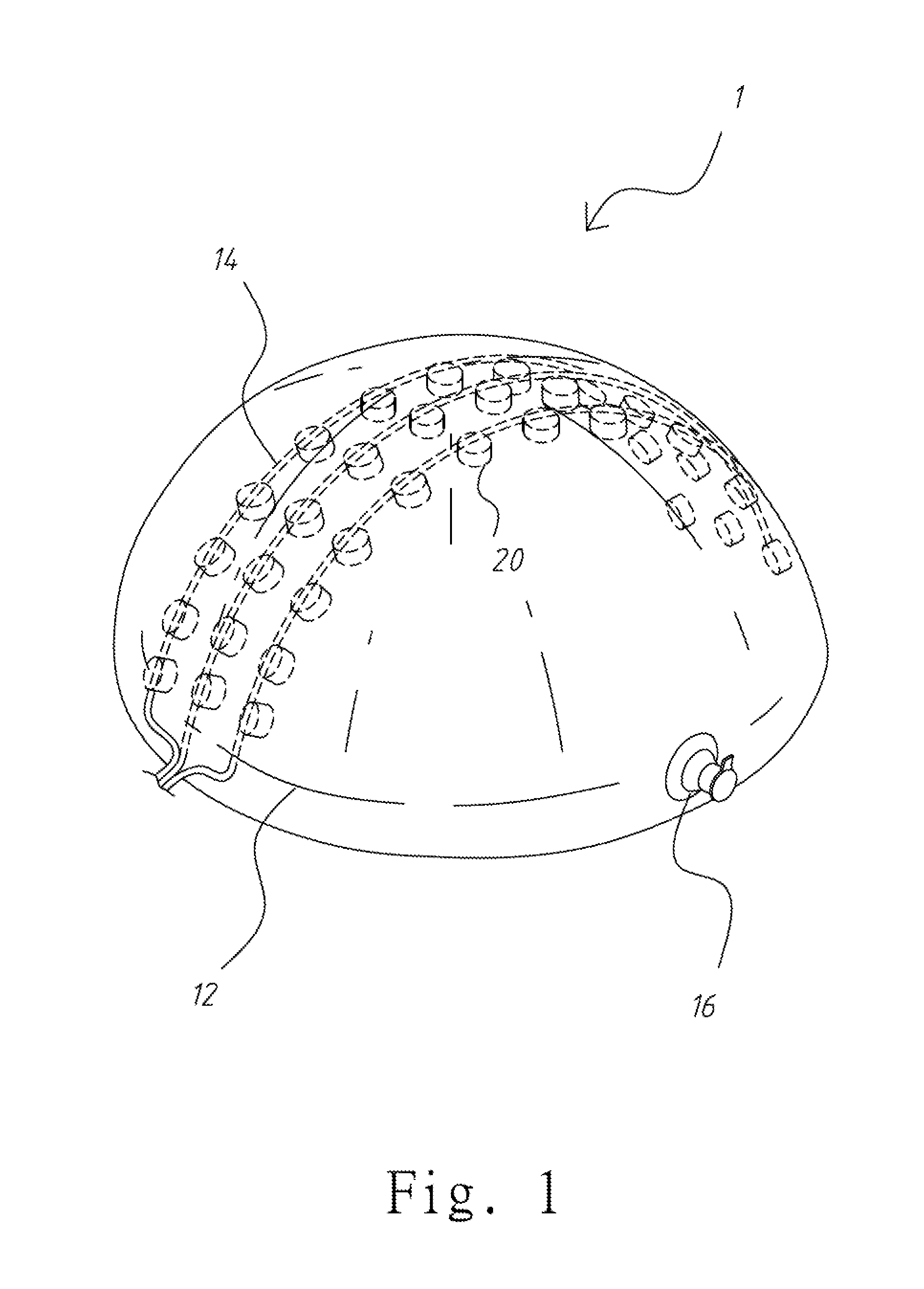 Inflatable Electroencephalogram Measuring Device