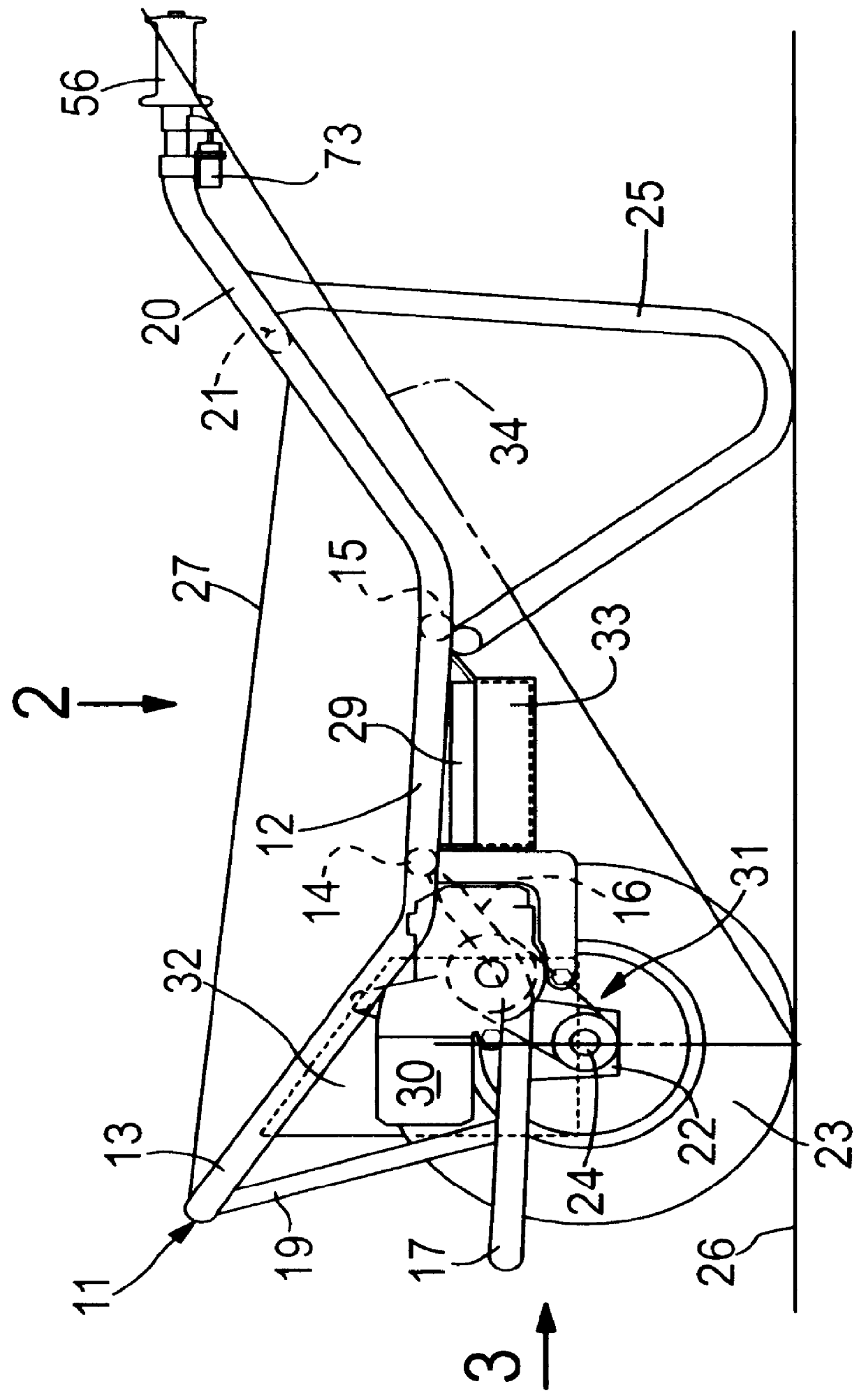 Power-assisted wheelbarrow