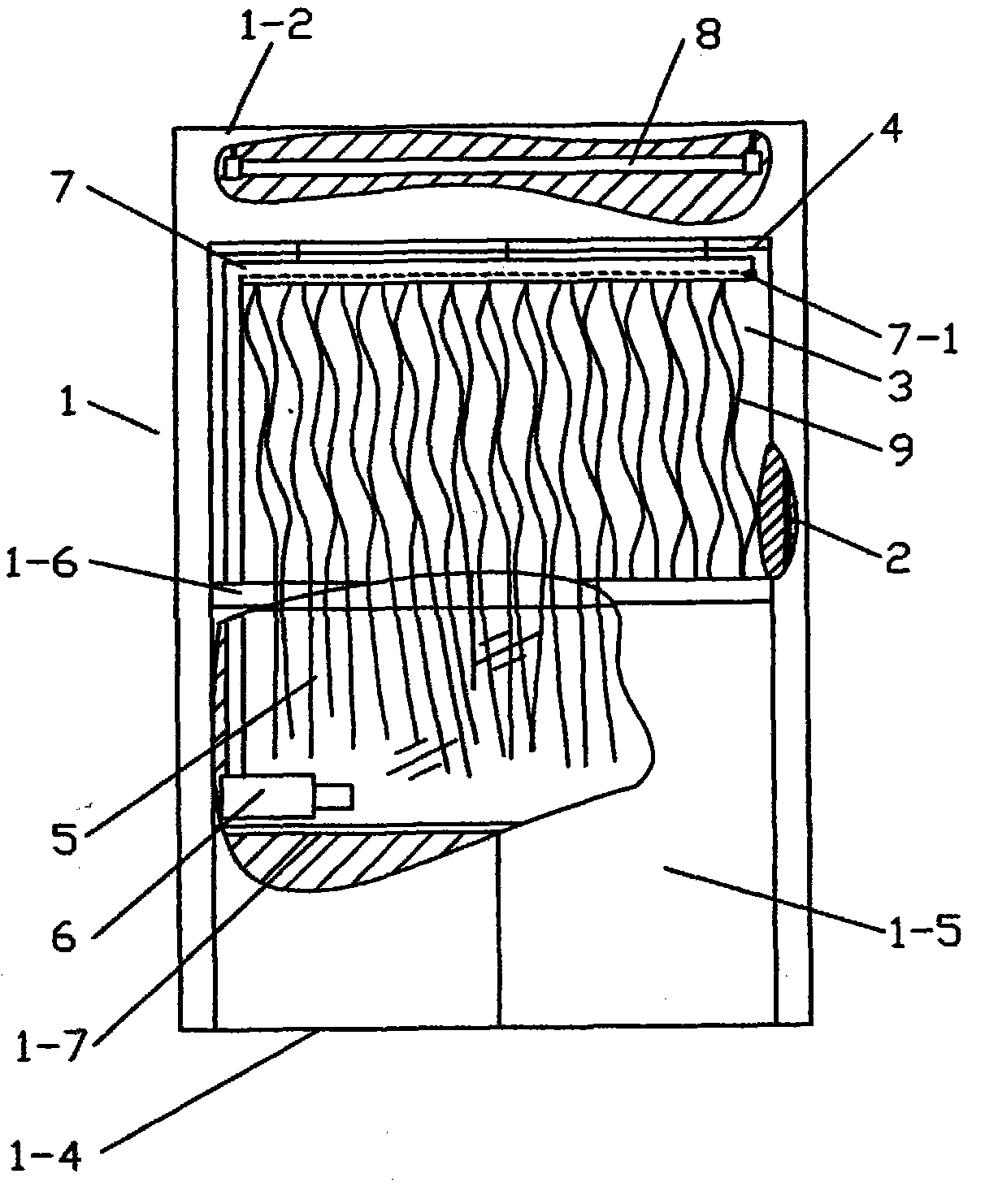 Wooden saline spring generator for salt therapeutic room