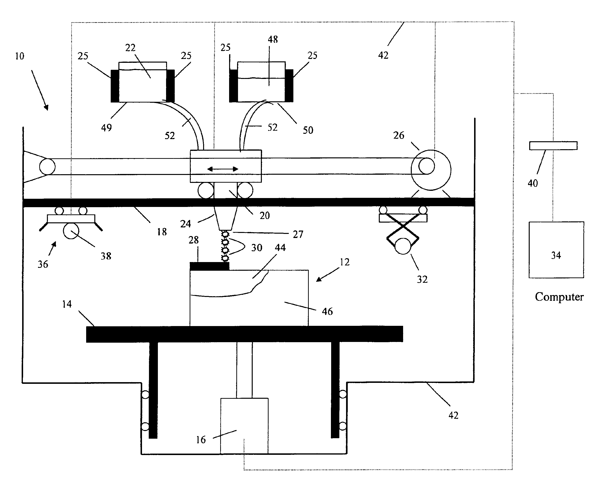 Support volume calculation for a CAD model