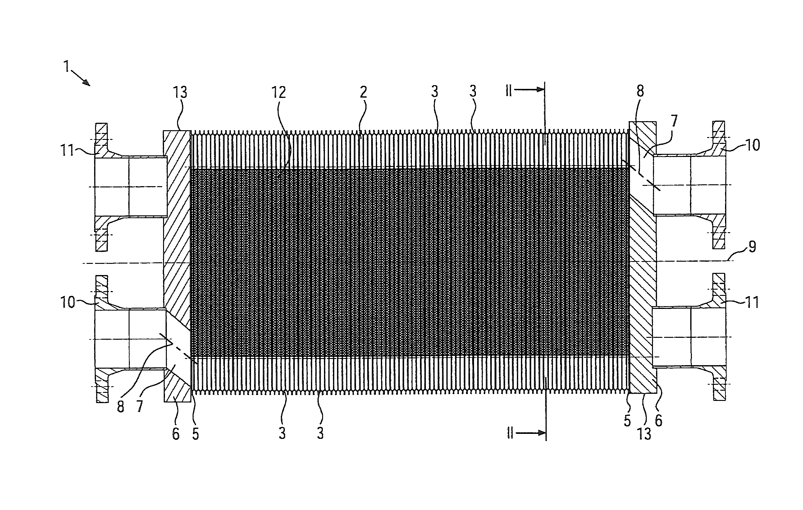 Conversion set for a tube bundle heat exchanger