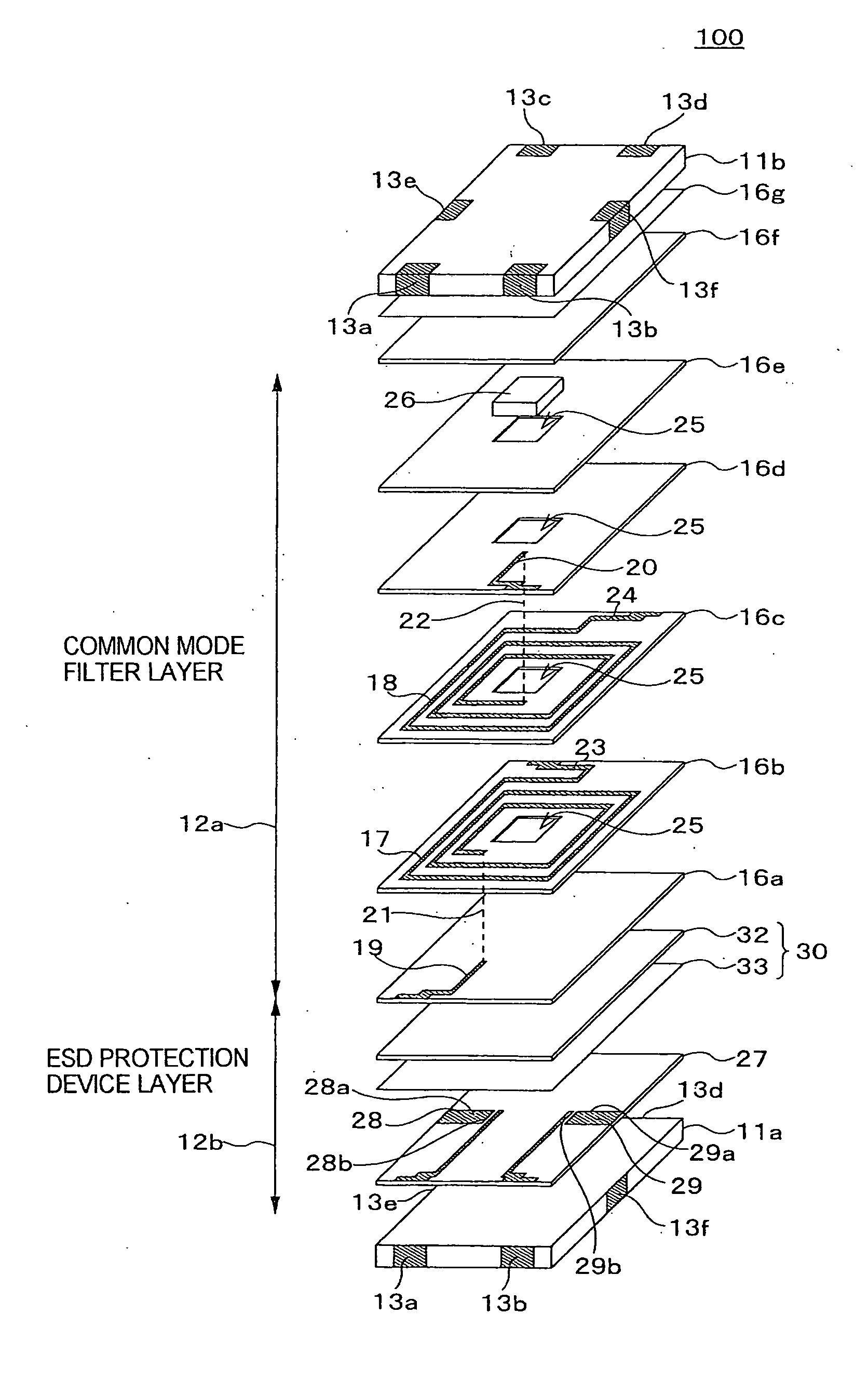 ESD protection device and composite electronic component of the same