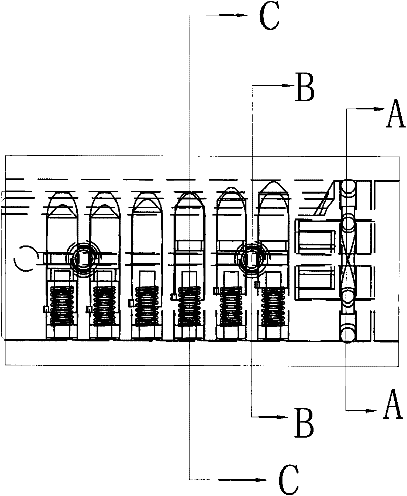 Idle lock head clutch structure