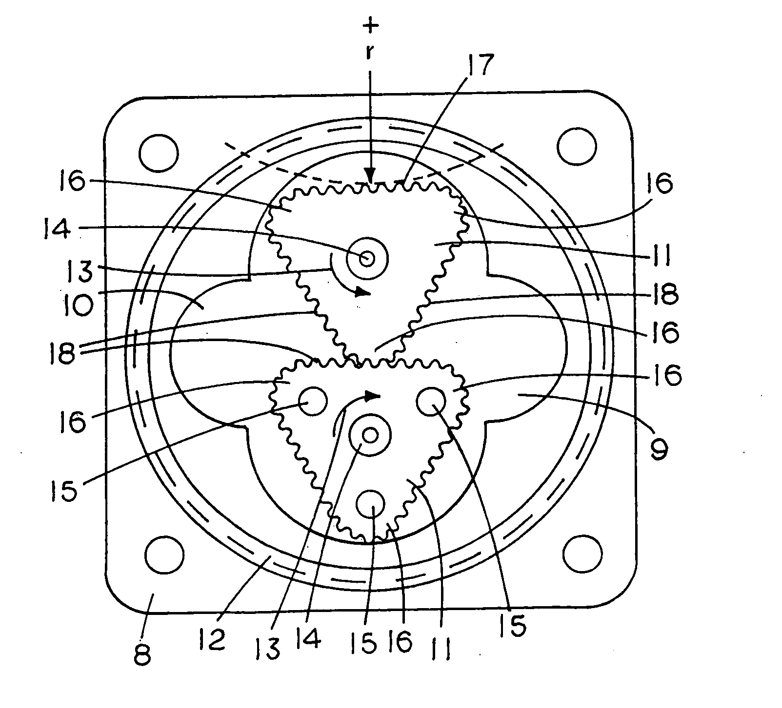 Positive displacement flow meter