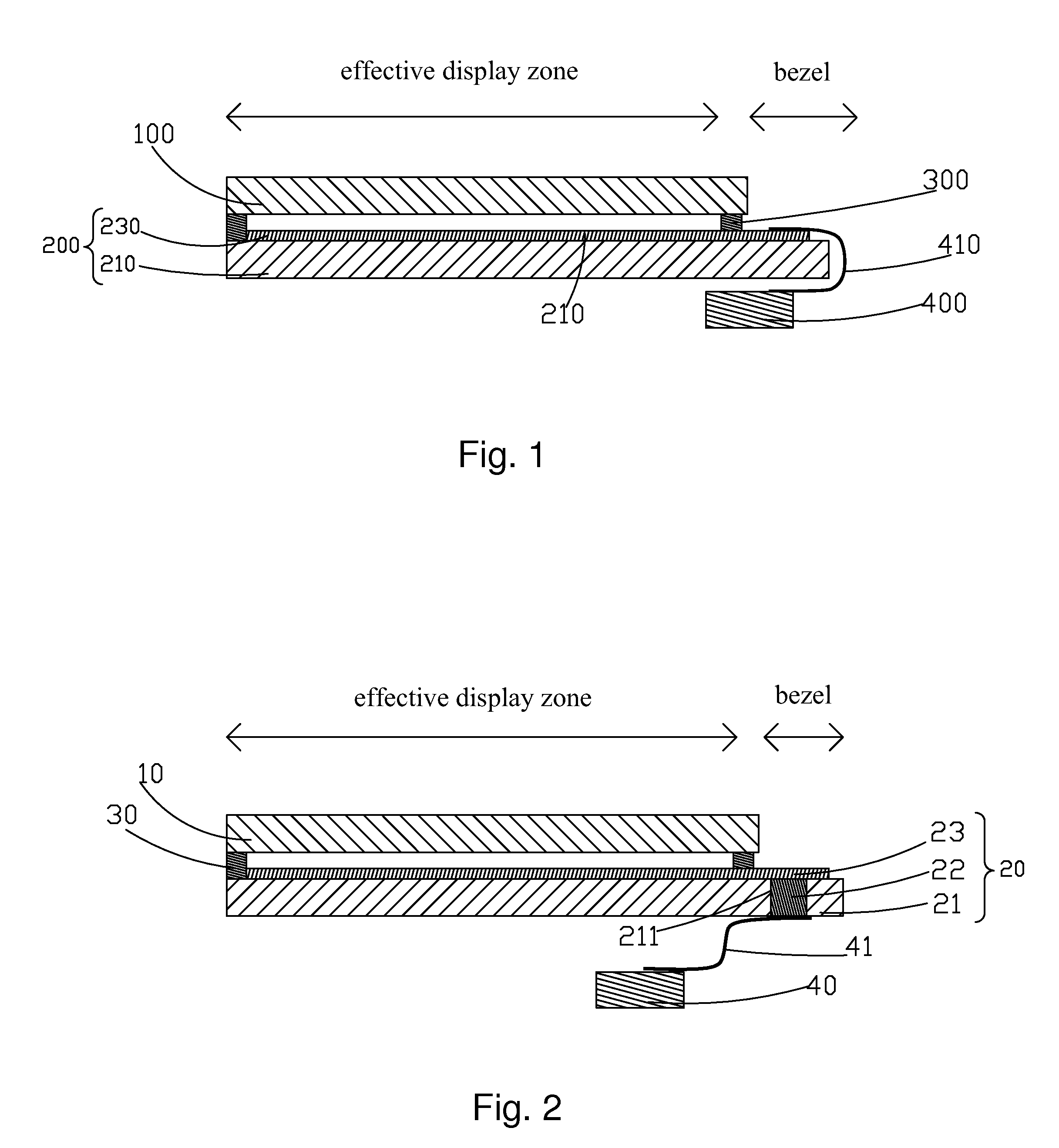 Slim-bezel flexible display device and manufacturing method thereof