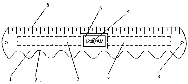 Multi-functional snapping ring ruler