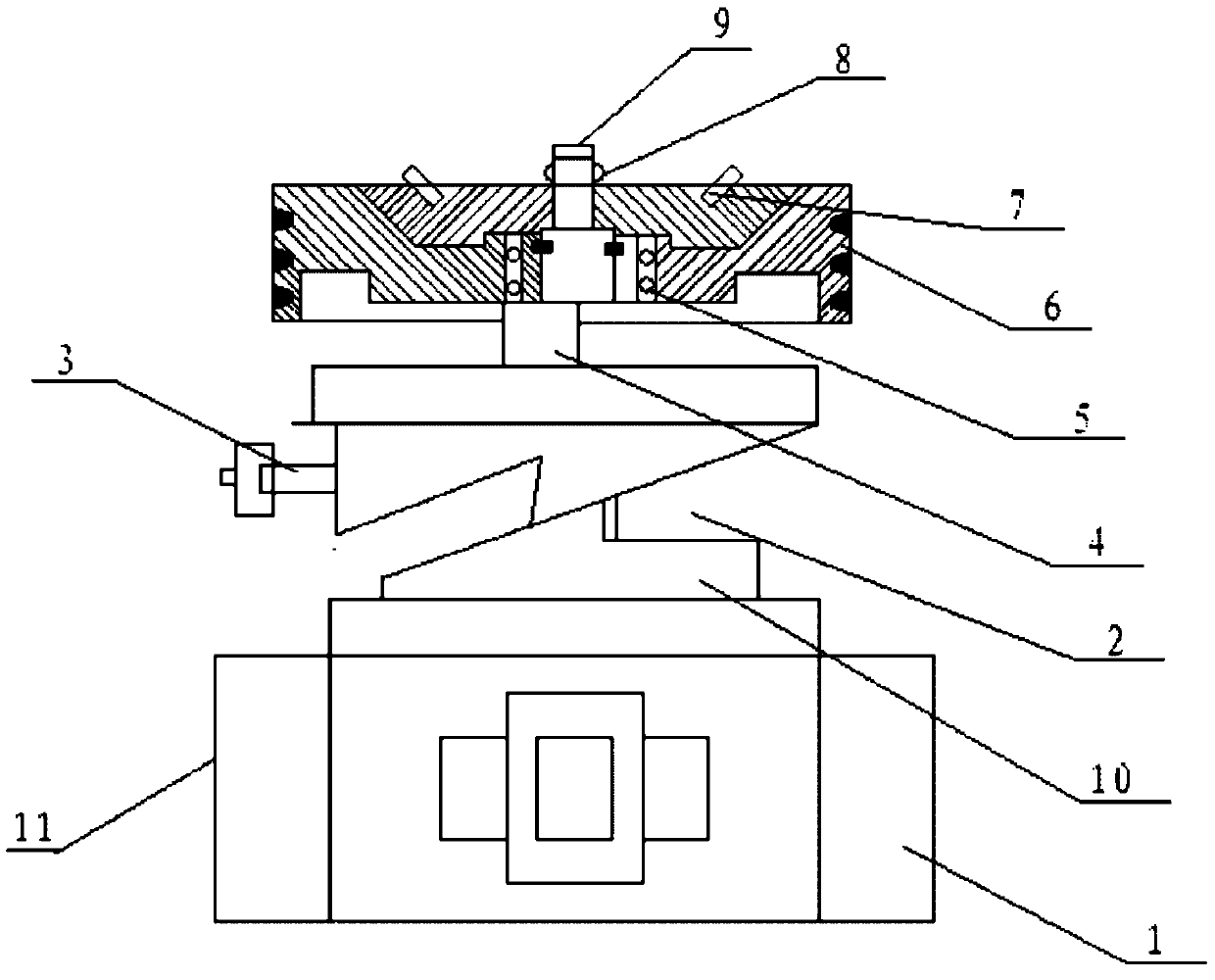 Conical disk type clutch mechanism of machine tool