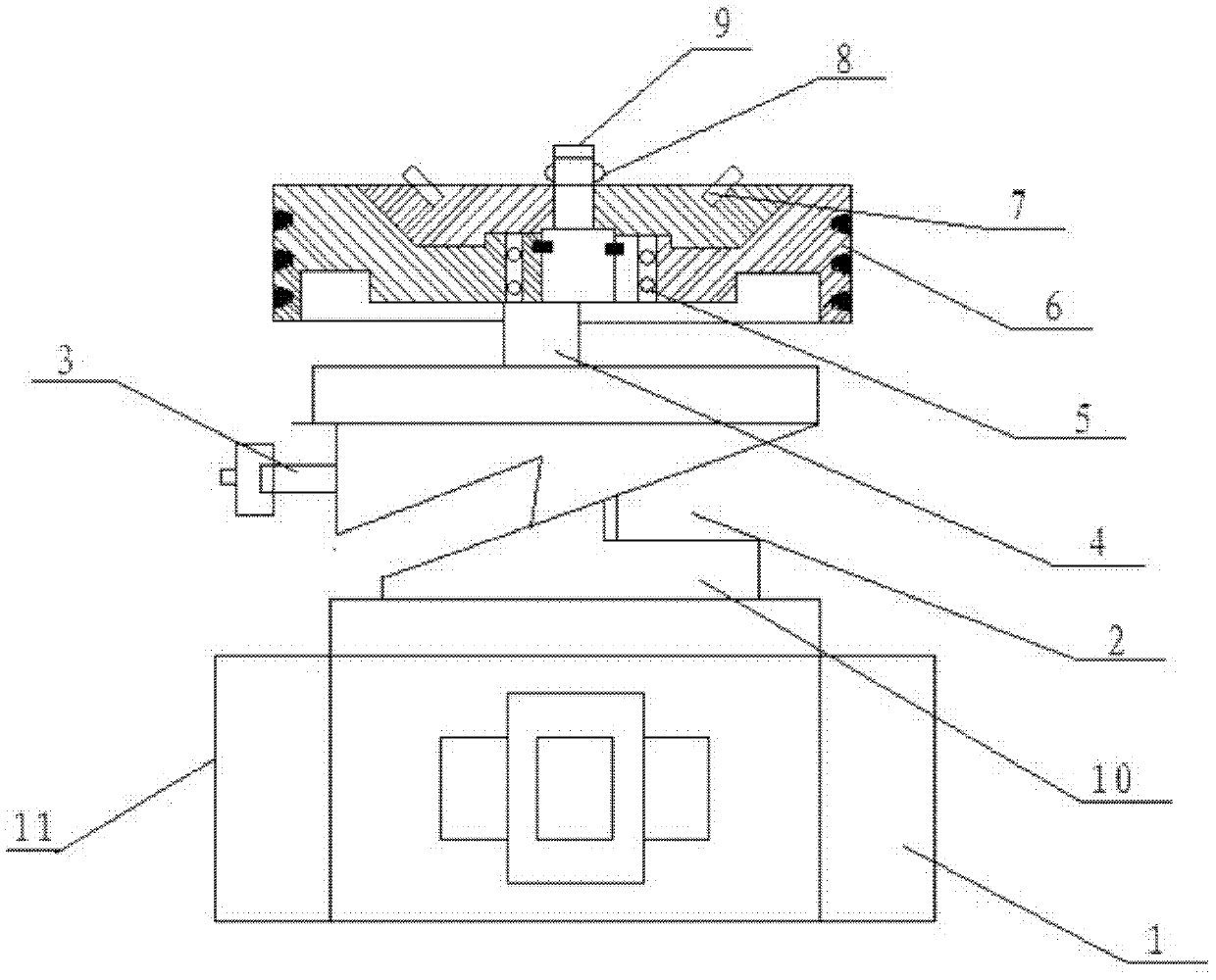 Conical disk type clutch mechanism of machine tool