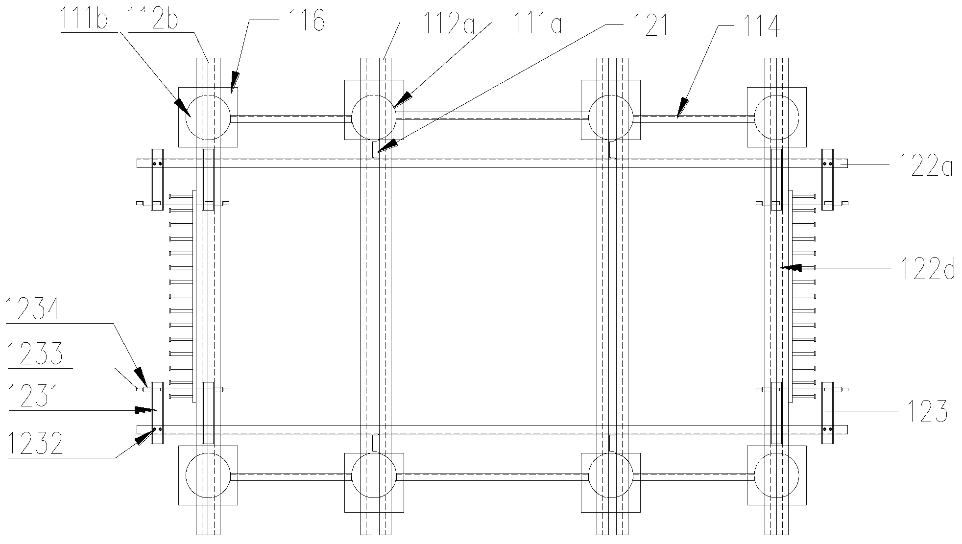 Mounting method for steel anchor beam of cable-stayed bridge and assembly jig and cable bent tower mounting platform used in method