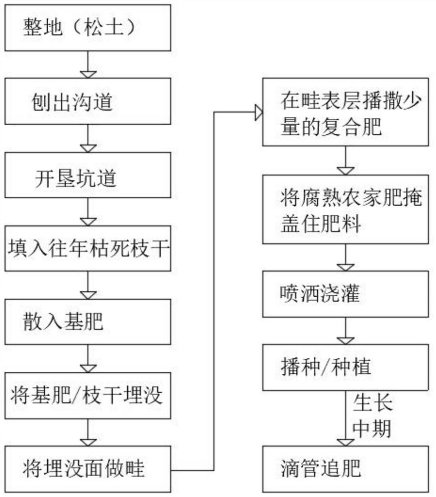 Fertilizer-saving planting method for crops