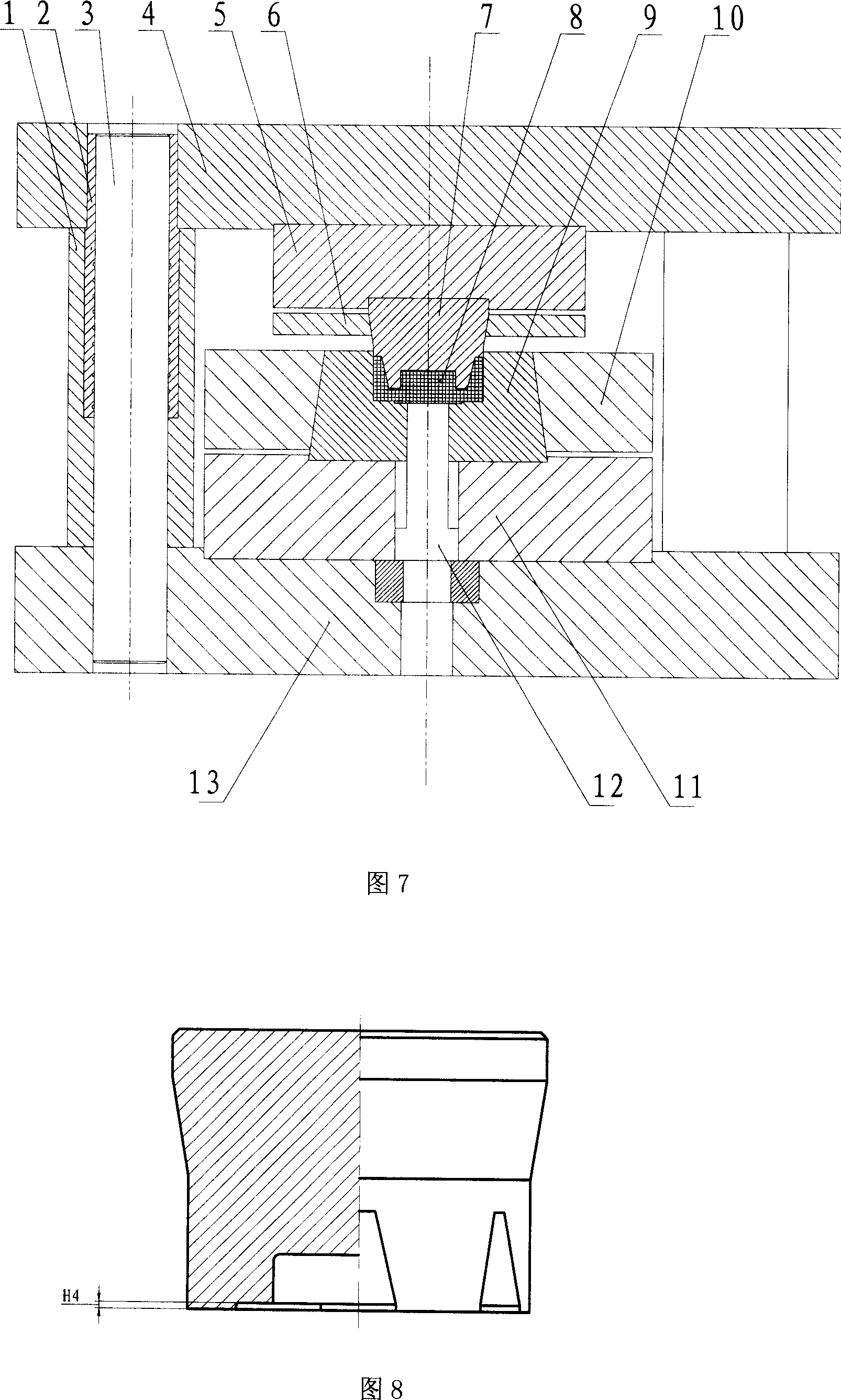 Generator magnetic pole precision forging method