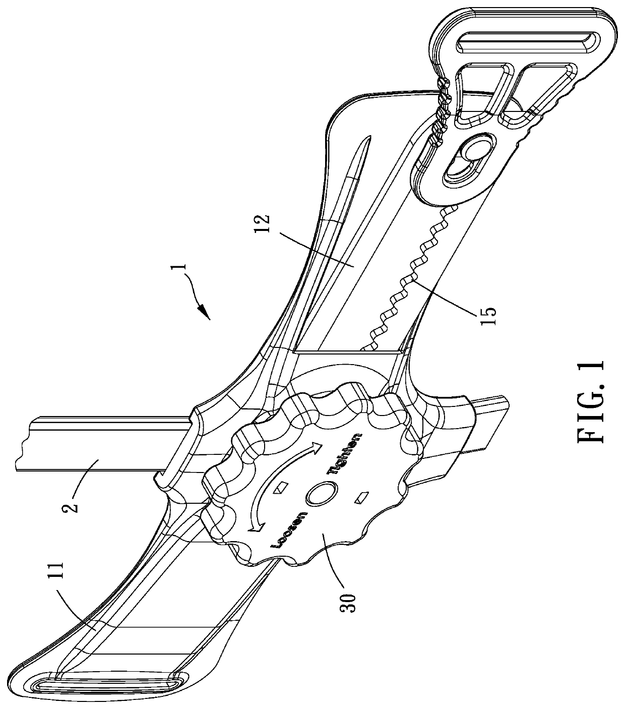 Adjustable tightening device