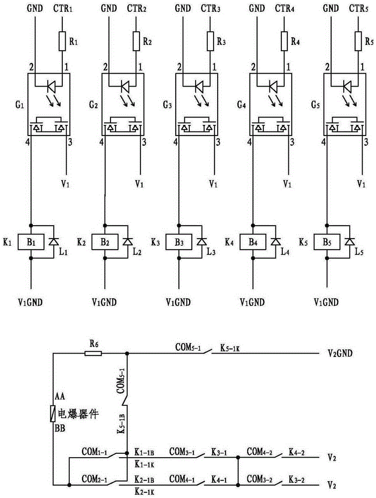 Ignition circuit applied to electric blasting device