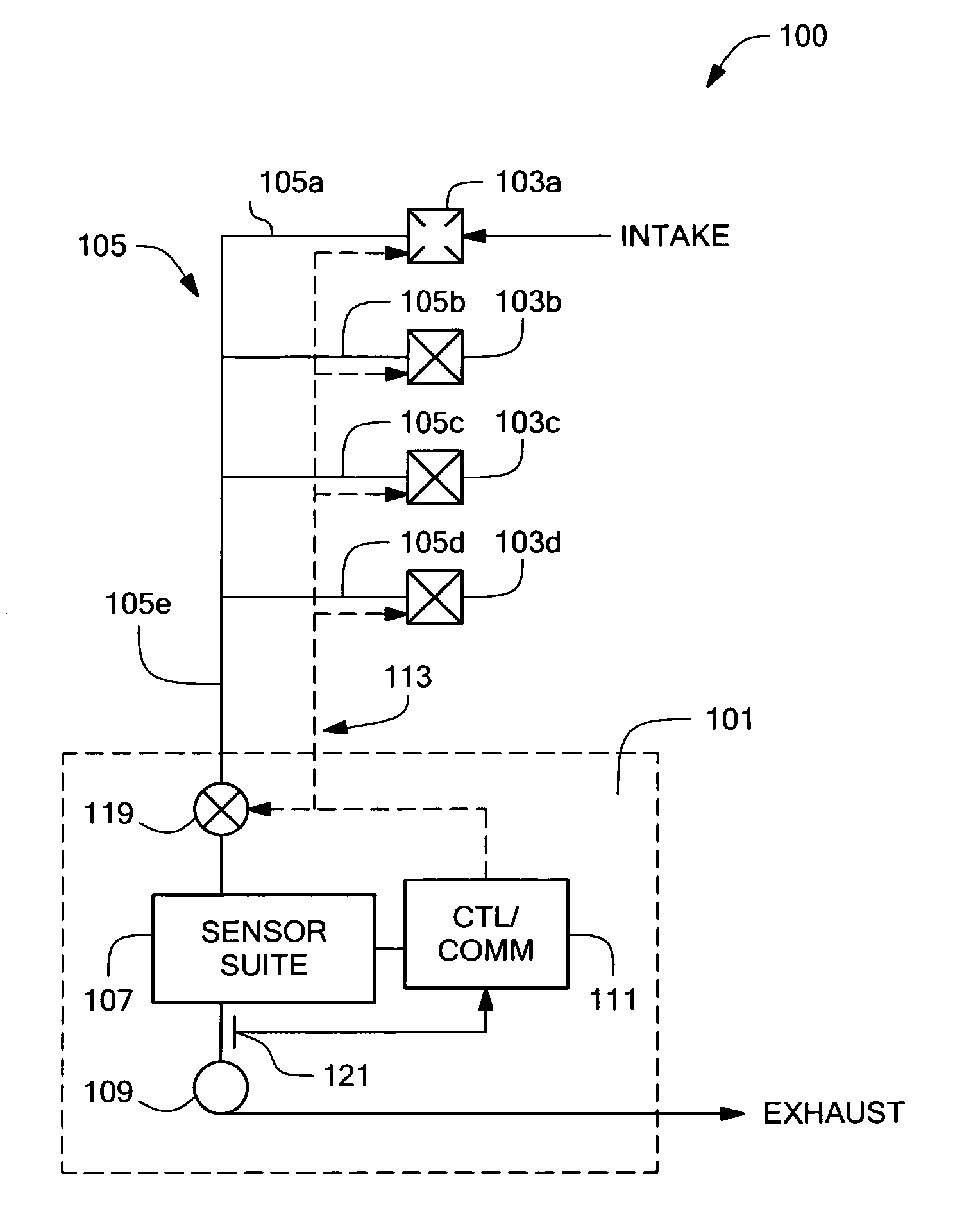 Tubing for transporting air samples in an air monitoring system