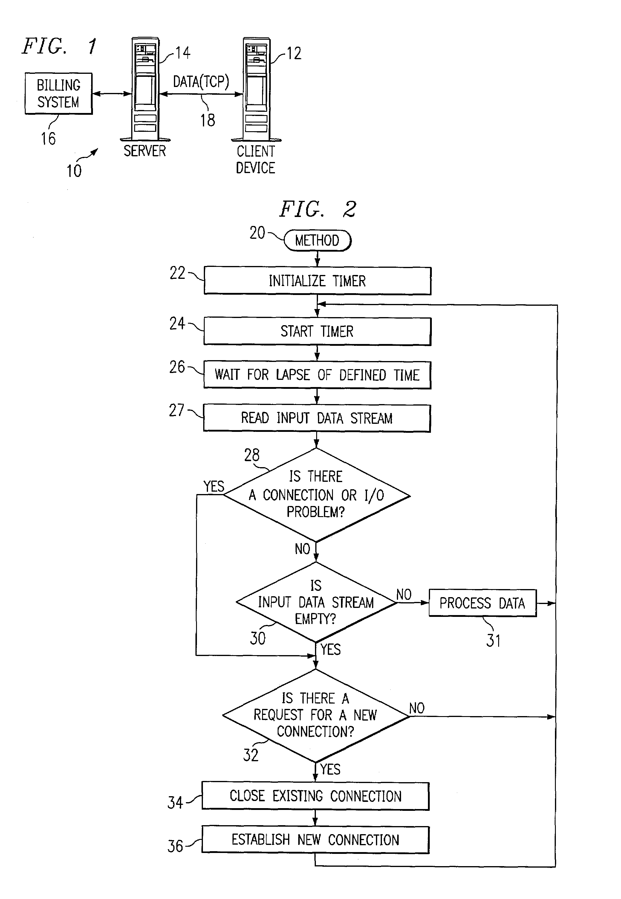 System and method for monitoring a connection between a server and a passive client device