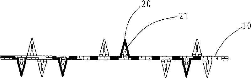 Three-dimensional water discharge coupling button apparatus