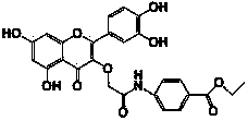 Application of a kind of quercetin derivative in preparation of antitumor drug