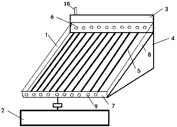 Solar water heater with disturbance heating function