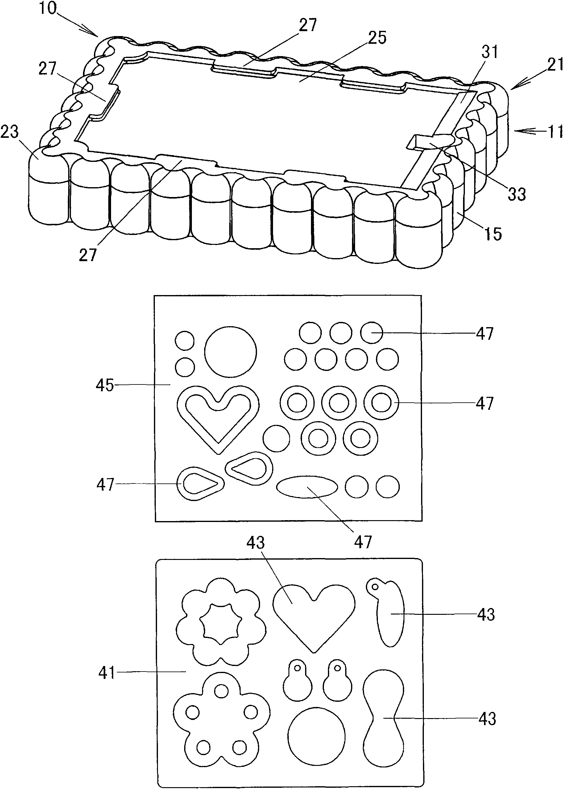 Shaping combination of decorative body toys