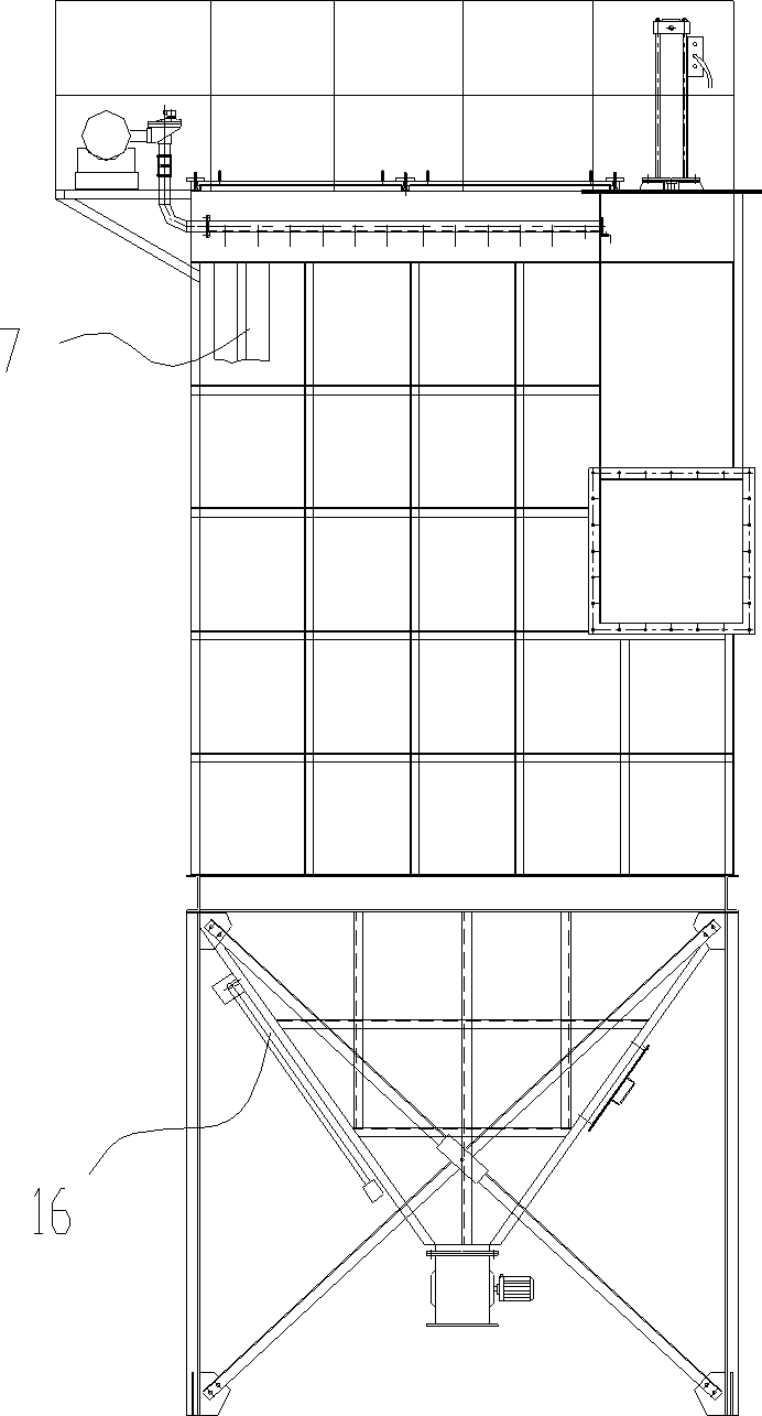 Biomass ash bag deduster