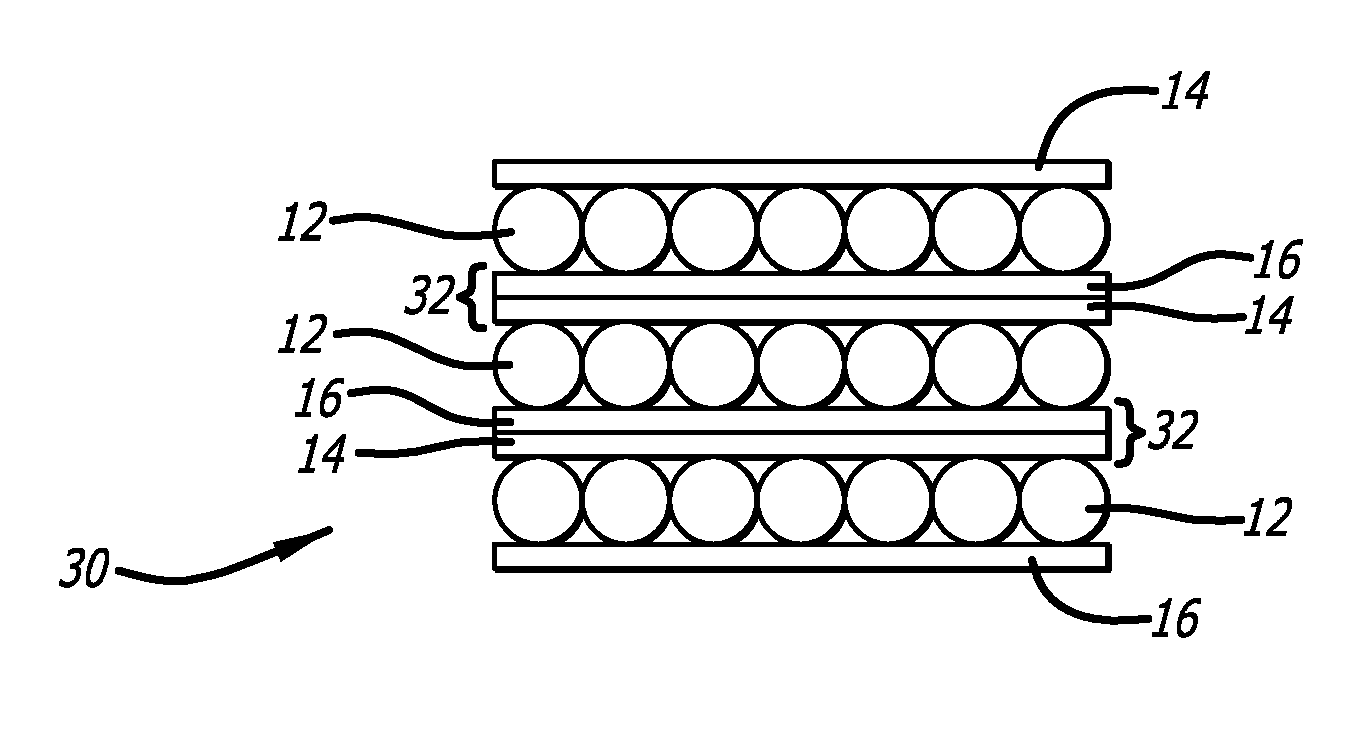 Structured thermoplastic in composite interleaves