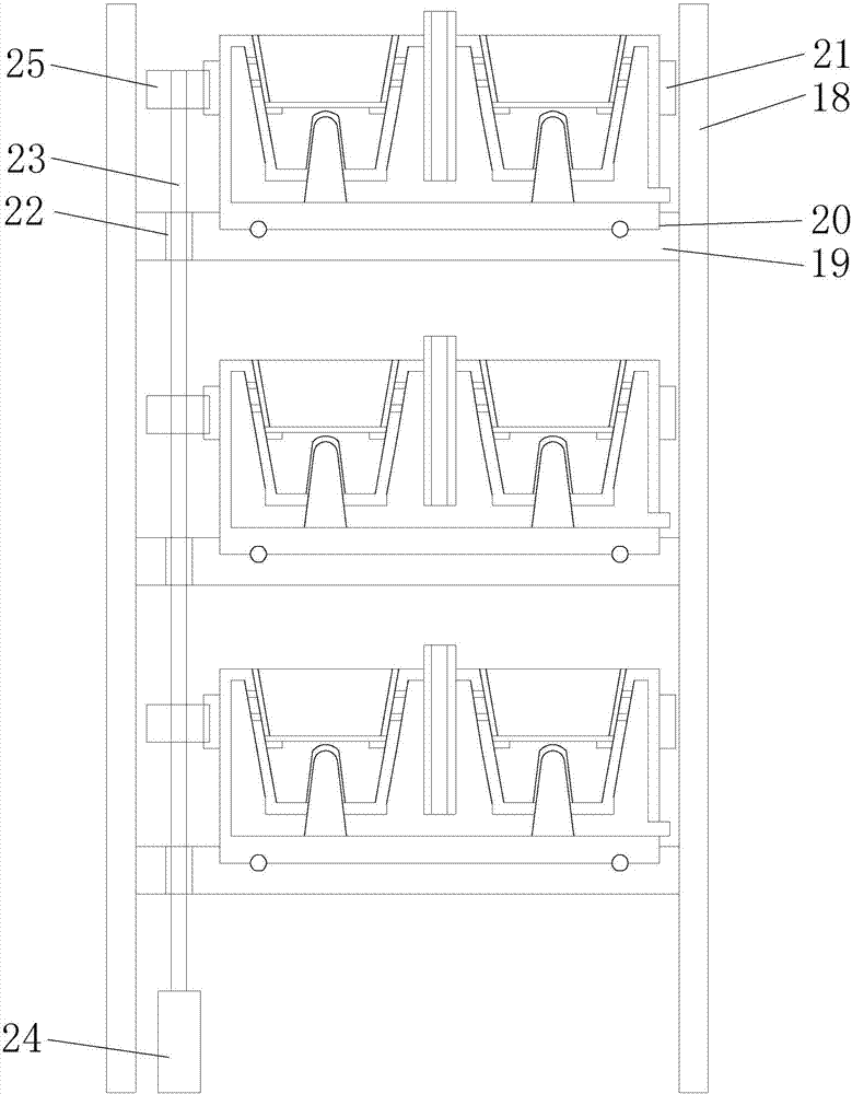 Greenhouse seedling raising rack