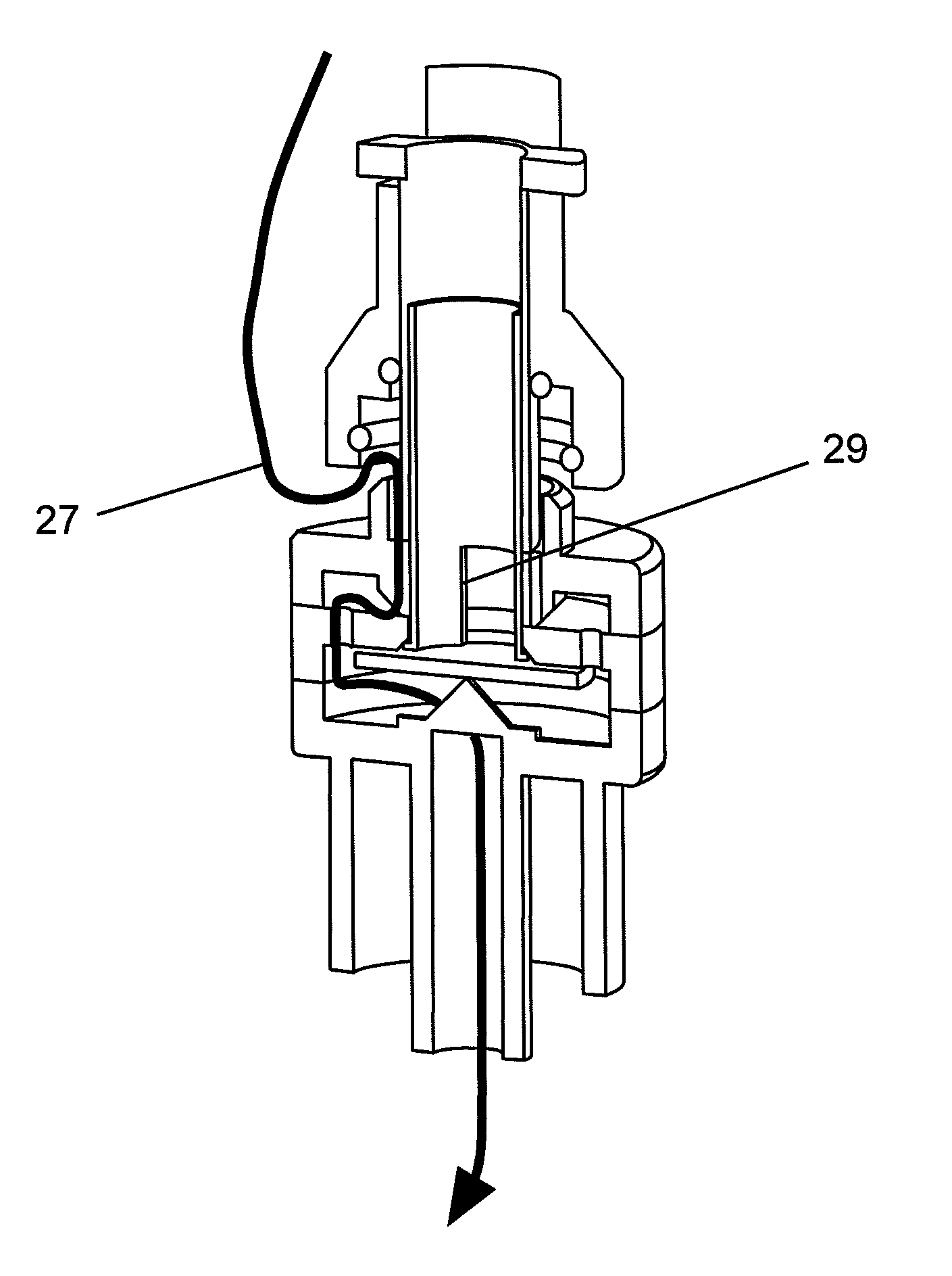 Luer-type needle-free valve fitting with bypass