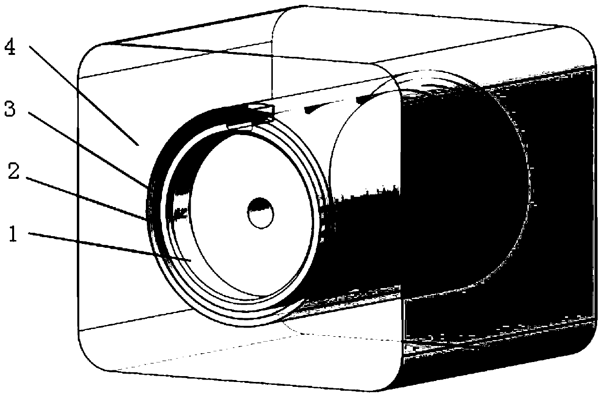 Metal abrasive particle magnetic field anti-interference device